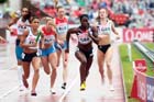 Christine Ohuruoghu sets off on the final leg in bringing Great Britain home to victory in the 4 x 400 metres relay at the European Athletics Team Championships.